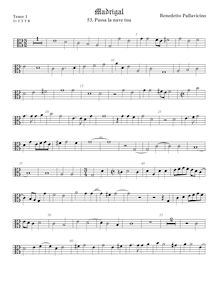 Partition ténor viole de gambe 1, alto clef, Madrigali a 5 voci, Libro 4