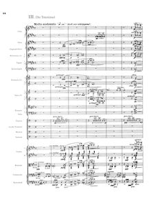 Partition , Die Toteninsel (pour isle of pour death), 4 Tone poèmes after Arnold Böcklin, Op.128