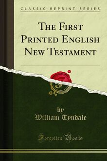 First Printed English New Testament