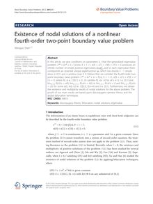 Existence of nodal solutions of a nonlinear fourth-order two-point boundary value problem