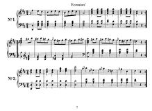 Partition 5 Ecossaises, Ecossaises, D.529, Schubert, Franz