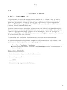 Méthodologie de la communication écrite en français 2006 Université de Technologie de Belfort Montbéliard