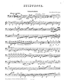 Partition violoncelle, Piano quintette, Op.11, Boisdeffre, René de