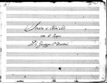Partition Manuscript of all parties complètes, Sonate per hautbois e Basso, Flauto e Basso, violon e Basso