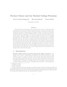Partner Choice and the Marital College Premium