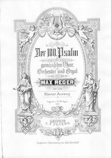 Partition complète, Der 100. Psalm, Op.106, Reger, Max