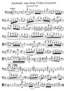 Partition de violoncelle, violoncelle Concerto, C major