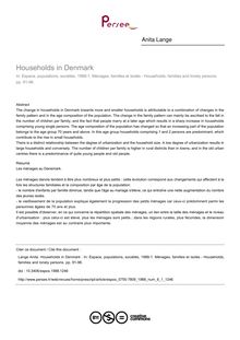 Households in Denmark  - article ; n°1 ; vol.6, pg 91-96