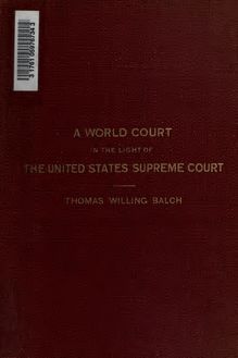 A world court in the light of the United States Supreme Court