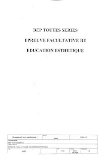 Education esthétique 2004 BEP - Métiers de la comptabilité