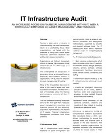 MADSEL-06-023-006 (SSI IT Infrastructure Audit Data Sheet)
