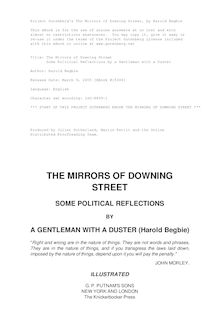 The Mirrors of Downing Street - Some Political Reflections by a Gentleman with a Duster