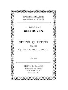 Partition complète, corde quatuor No.12, Op.127, E♭ major, Beethoven, Ludwig van par Ludwig van Beethoven