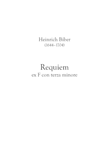 Partition compléte, Requiem en F minor, Requiem ex F con terza minore