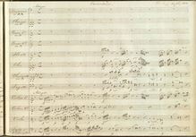 Partition complète, Ouverture en D major, Overture, D minor - D major