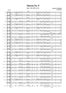 Partition complète (moderne orchestration), Marcia No.9, Op.118