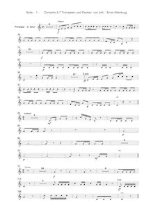 Partition Ch.2 - Prinzipal 2 , partie, Versuch einer Anleitung zur heroisch-musikalischen Trompeter-und Pauker-Kunst