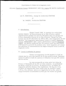 Contribution à l étude de la langouste verte africaine Panulirus  rissoni Desmarest 1825 (=P. regius