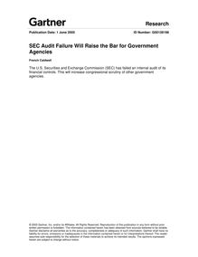 SEC Audit Failure Will Raise the Bar for Government Agencies