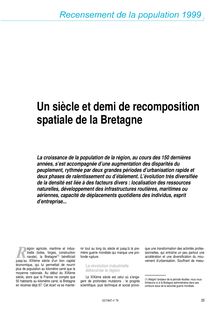 Un siècle et demi de recomposition spatiale de la Bretagne (Octant n° 79)