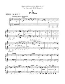 Partition cor 1 / 2, 3 / 4 (F), pour Bartered Bride, Prodaná nevěsta / Die Verkaufte Braut