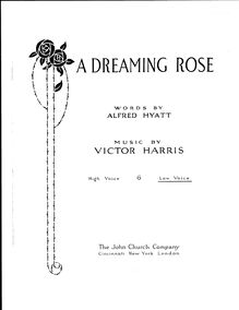 Partition complète, A Dreaming Rose, Harris, Victor