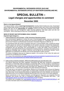 December 2005 Bulletin Opps to Comment email