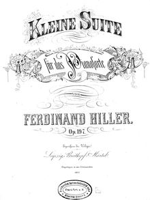 Partition complète, Kleine , Op.197, Hiller, Ferdinand