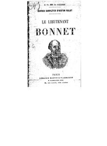 Le lieutenant Bonnet / par Hector Malot