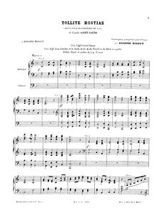 Partition complète, Oratorio de Noël, Saint-Saëns, Camille
