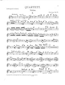 Partition corde parties, Piano quatuor No.2, Juon, Paul