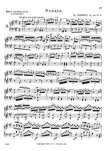 Partition Sonata No.2 (filter), Piano Sonata en F, Op.26, Clementi, Muzio