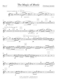 Partition flûte 2, pour Magic of Music, Janssen, Christiaan