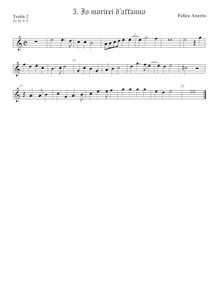 Partition viole de gambe aigue 2, madrigaux pour 4 voix, Anerio, Felice par Felice Anerio