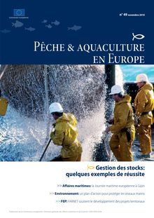 Magazine focuses on stock management - Pêche & aquaculture en Europe