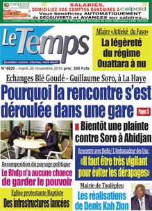 Le Temps - n°4829 - Mardi 26 Novembre 2019