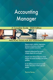 Accounting Manager A Complete Guide - 2020 Edition