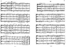 Partition I, Allegro, corde quatuor No.3, Troisième quatour, E♭ major