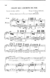 Partition complète, Chant des chemins de fer, B minor, Berlioz, Hector par Hector Berlioz