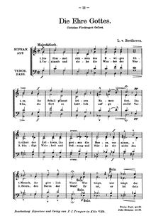 Partition complète, 6 chansons, Sechs Lieder (nach Gedichten von Gellert) par Ludwig van Beethoven