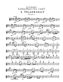 Partition violons II, Lašské Tance, Janáček, Leoš