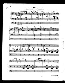 Partition complète, Adagio par Ludwig van Beethoven