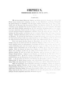 Partition complète (S.592), Orpheus, Symphonic Poem No.4