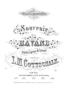 Partition complète (filter), Souvenir de la Havane, Souvenir de la Havane - Grande Caprice de Concert