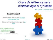 Cours de référencement : méthodologie et synthèse