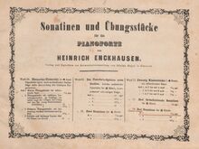 Partition , Sonatina en C major, 3 sonatines, Enckhausen, Heinrich Friedrich