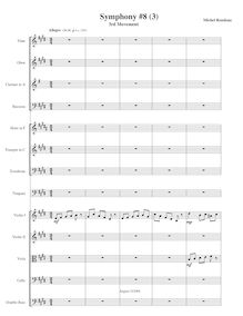 Partition , Allegro, Symphony No.8, E major, Rondeau, Michel