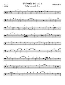 Partition ténor viole de gambe 2, basse clef, Gradualia II, Gradualia: seu cantionum sacrarum, liber secundus