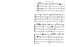 Partition complète, corde quatuor en C major, C major, Vanhal, Johann Baptist