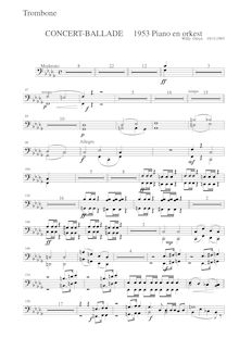 Partition Trombone, Ballade voor piano en orkest, Ostijn, Willy